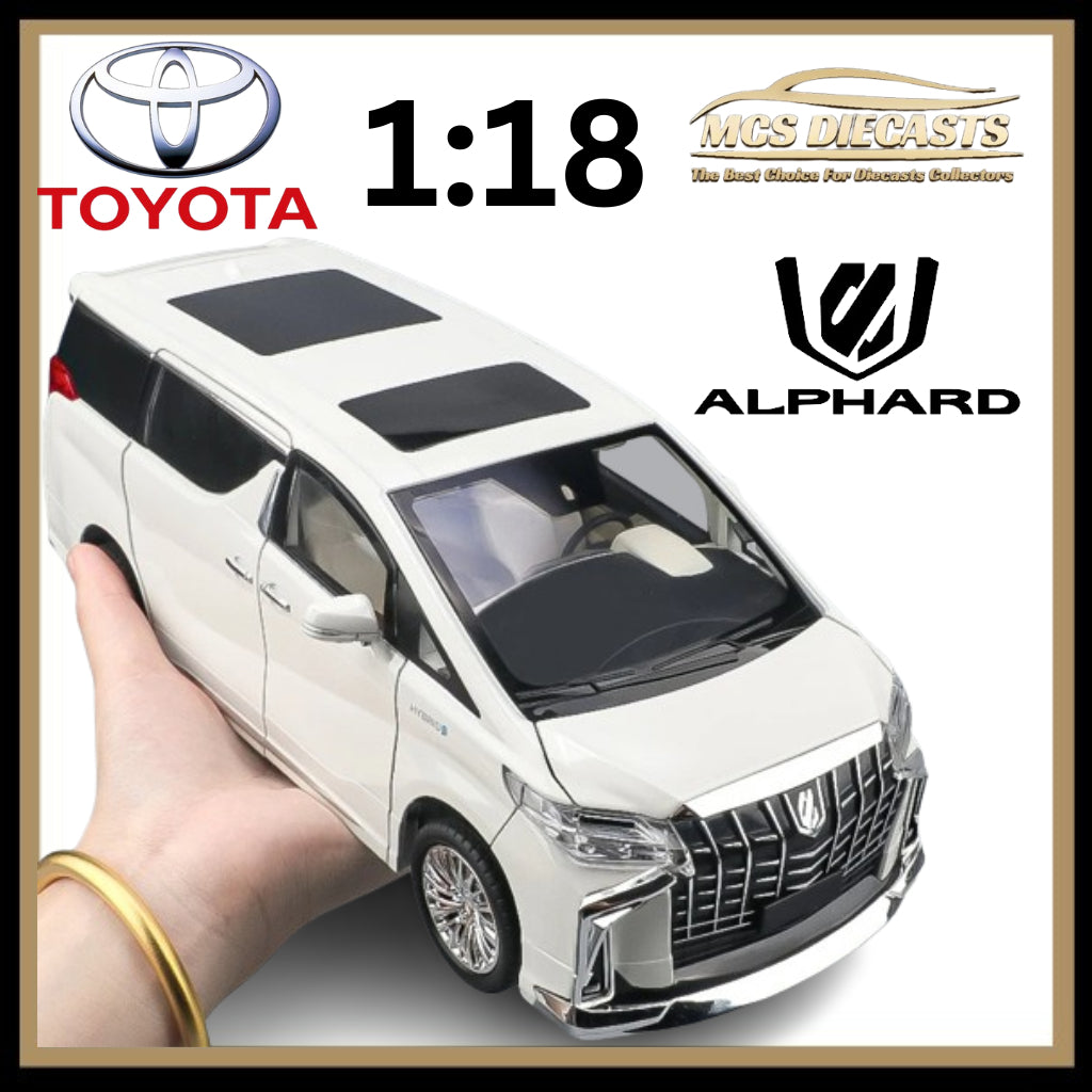 1:18 Toyota Alphard Alloy Car Model Diecast