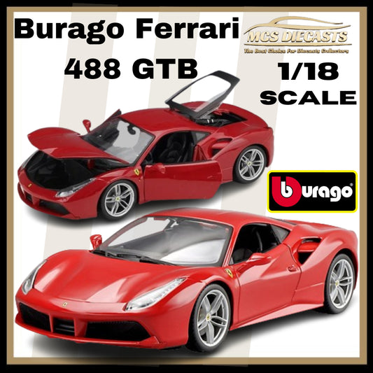 1/18 Burago Ferrari 488 GTB