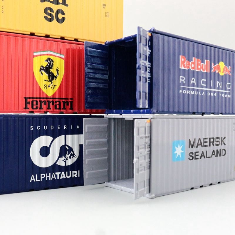 1:64 Alloy 20-foot Shipping Container Logistics Parking Lot